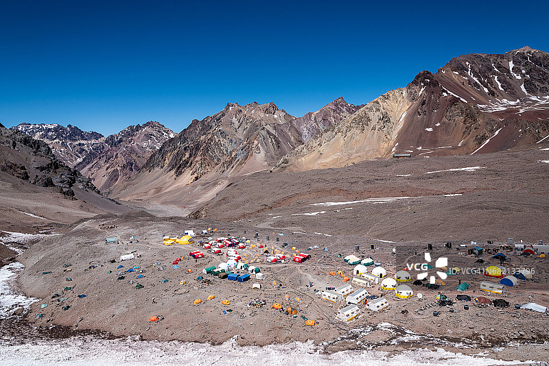 阿根廷阿空加瓜山穆拉斯广场大本营图片素材