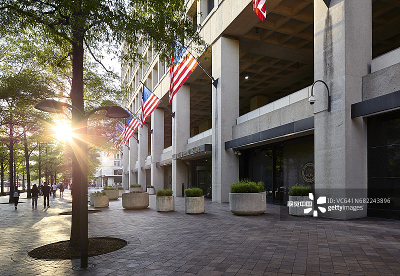 华盛顿特区J·埃德加·胡佛大厦入口图片素材
