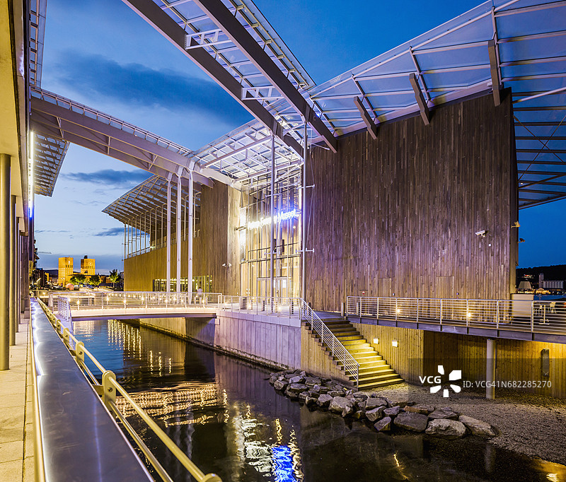 Tjuvholmen（新港口），阿斯特鲁普·费尔尼博现代艺术博物馆（建筑师：伦佐·皮亚诺）图片素材