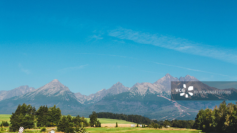 高塔特拉山脉的远景图片素材