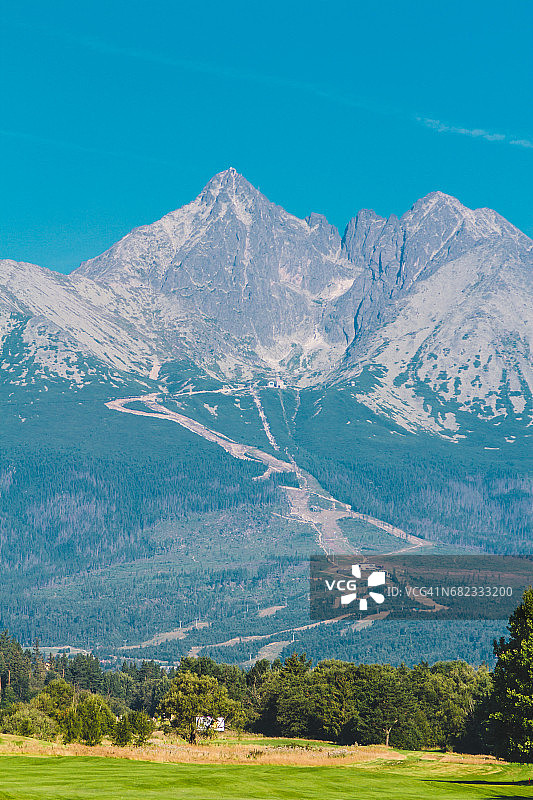 高塔特拉山脉的远景图片素材