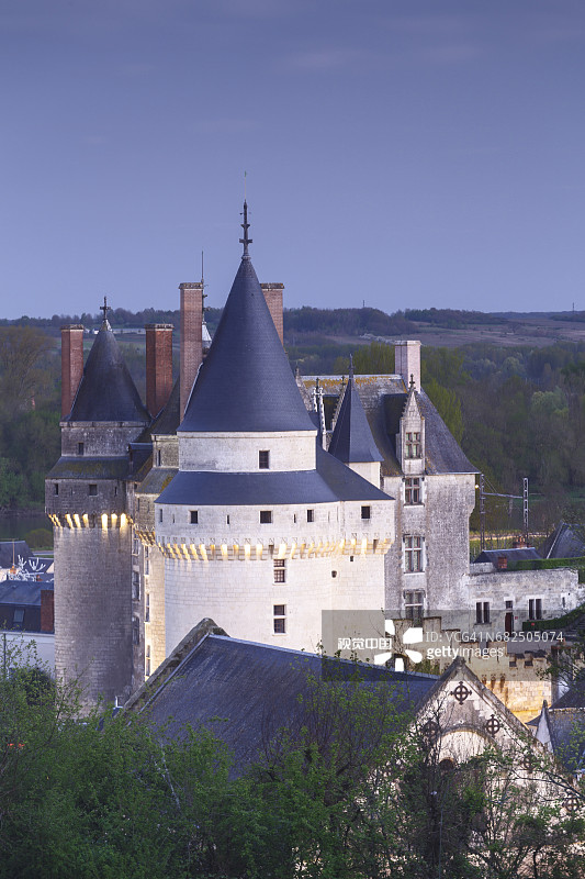 法国朗热镇图片素材