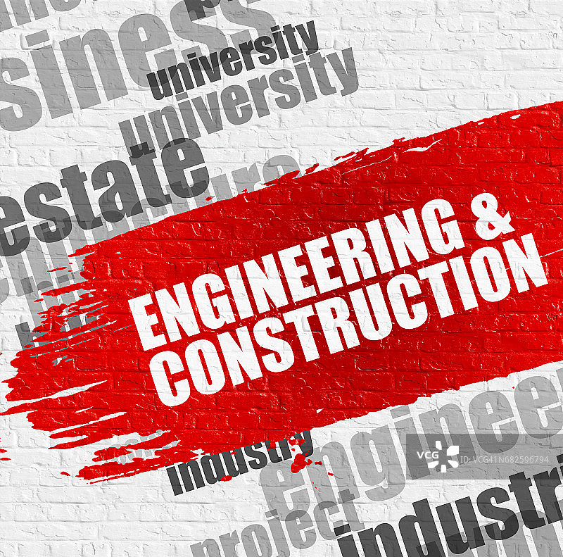 白色墙壁上的工程与建造图片素材