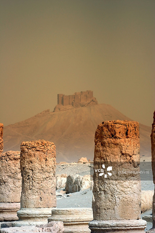 叙利亚巴尔米拉的时光流逝图片素材