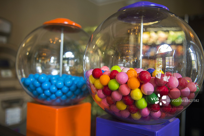 美国亚利桑那州弗拉格斯塔夫的泡泡糖机特写图片素材