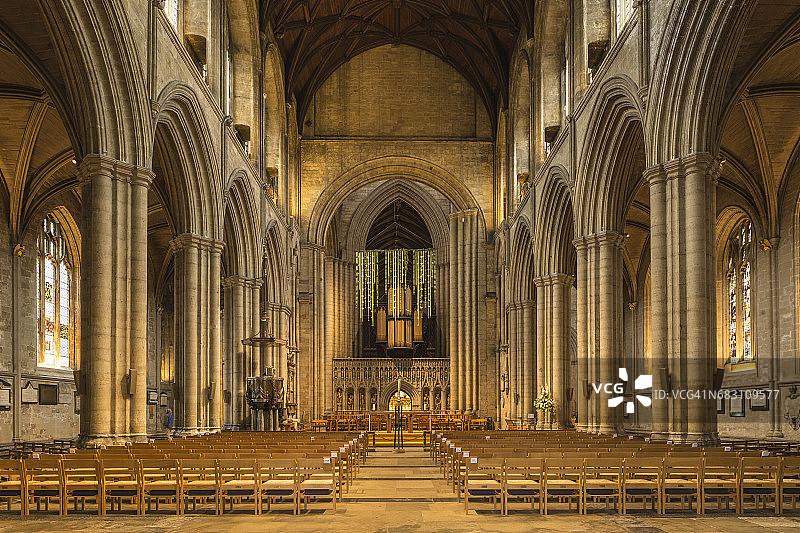 Ripon 大教堂的中殿图片素材