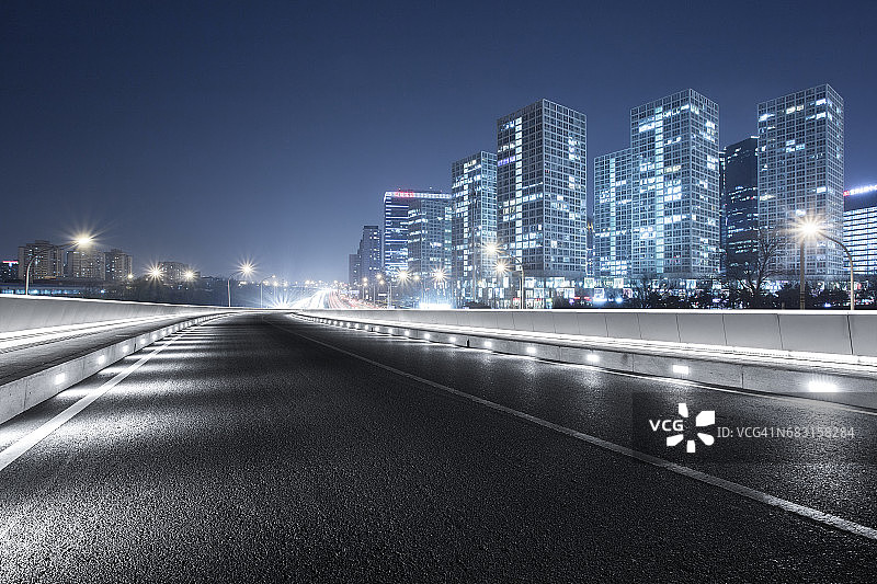 北京空旷的道路图片素材