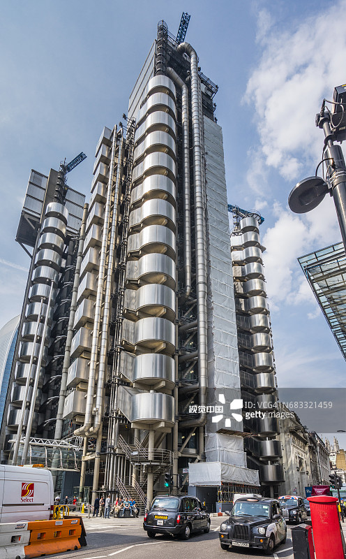 伦敦劳合社“内外反转”大楼图片素材