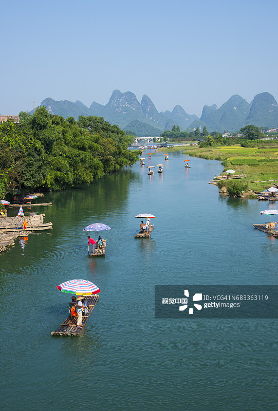 桂林漓江附近的拉鲁拉丝图片素材