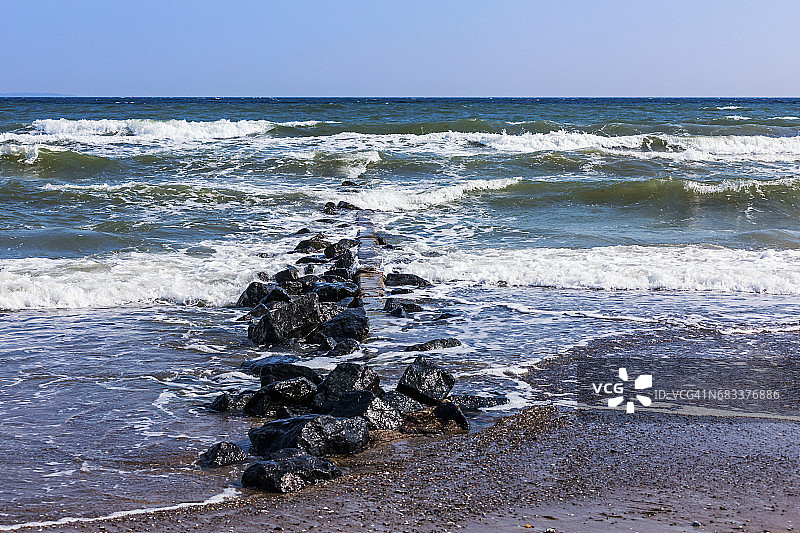 波罗的海海岸线沙滩风光图片素材