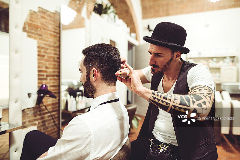 小型理发店图片素材