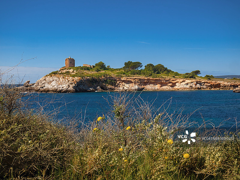 西班牙马略卡岛卡尔维亚-萨托雷图片素材