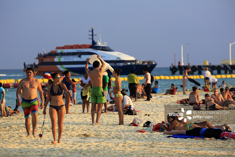 卡门海滩公共海滩图片素材