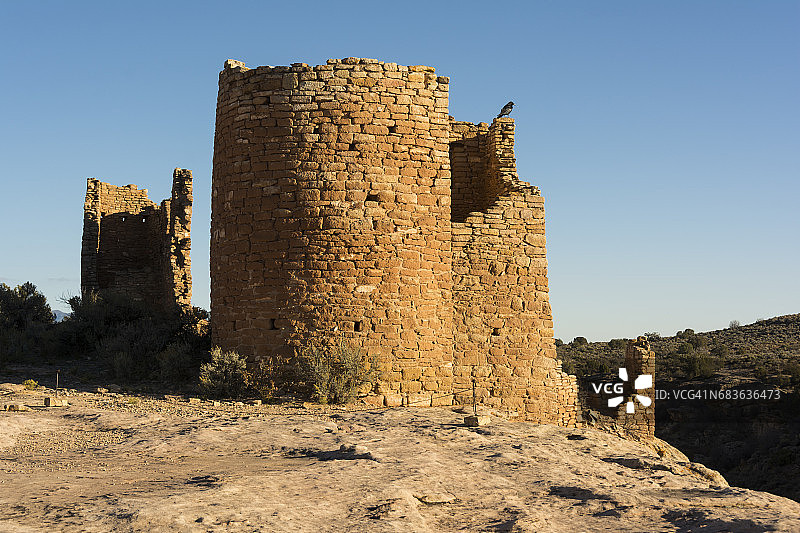 霍文威普城堡的古代普韦布洛人遗址图片素材
