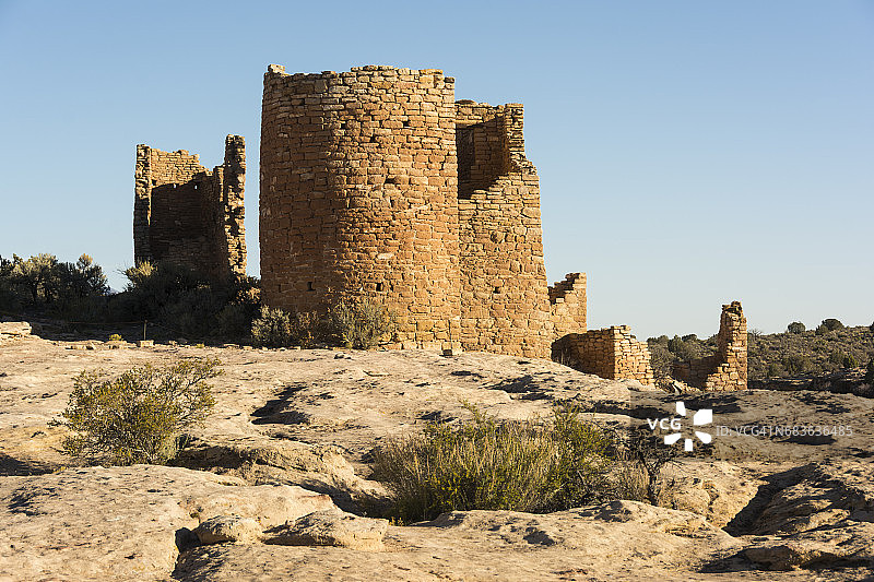 霍文威普城堡的古代普韦布洛人遗址图片素材