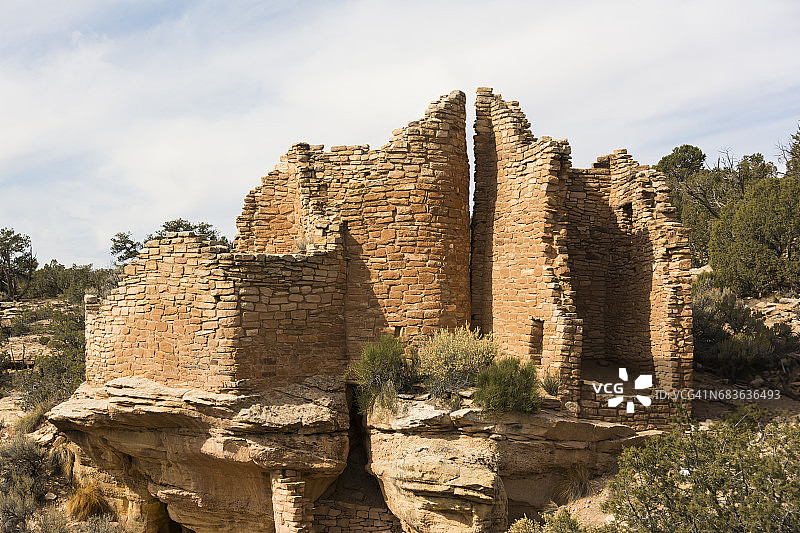 祖先普韦布洛遗址，断喉堡群图片素材