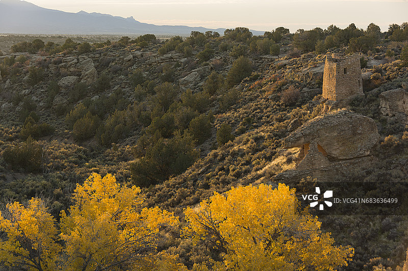 霍文威普城堡的古代普韦布洛人遗址图片素材