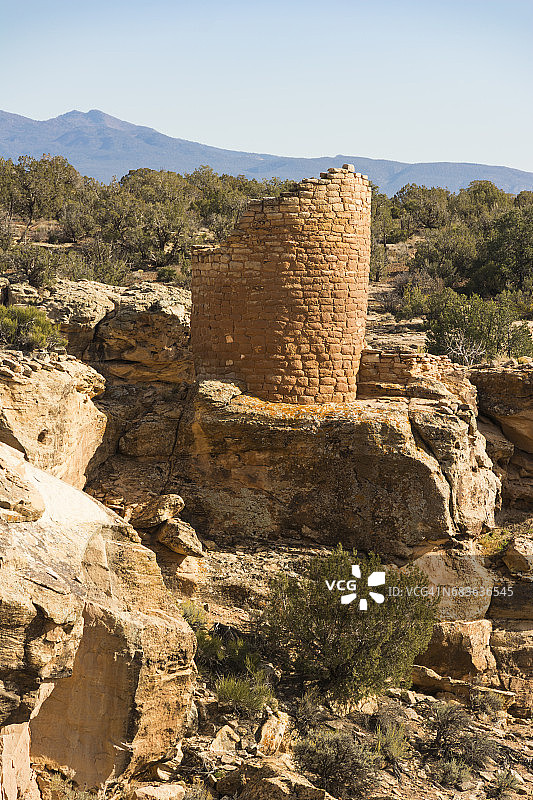 古代普韦布洛遗址塔图片素材