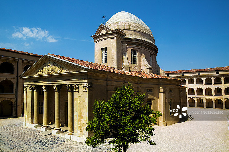 法国罗讷河口马赛的旧慈善机构图片素材