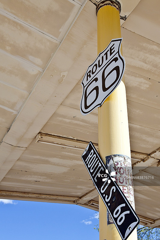 66号公路标志图片素材