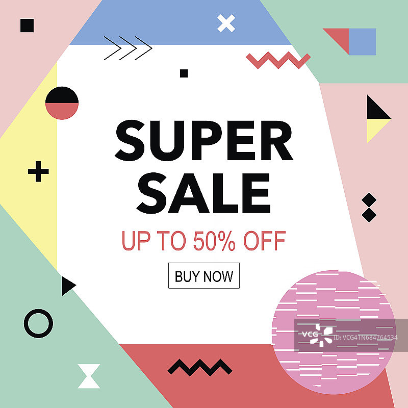 百货商店促销海报：时尚产品折扣图片素材