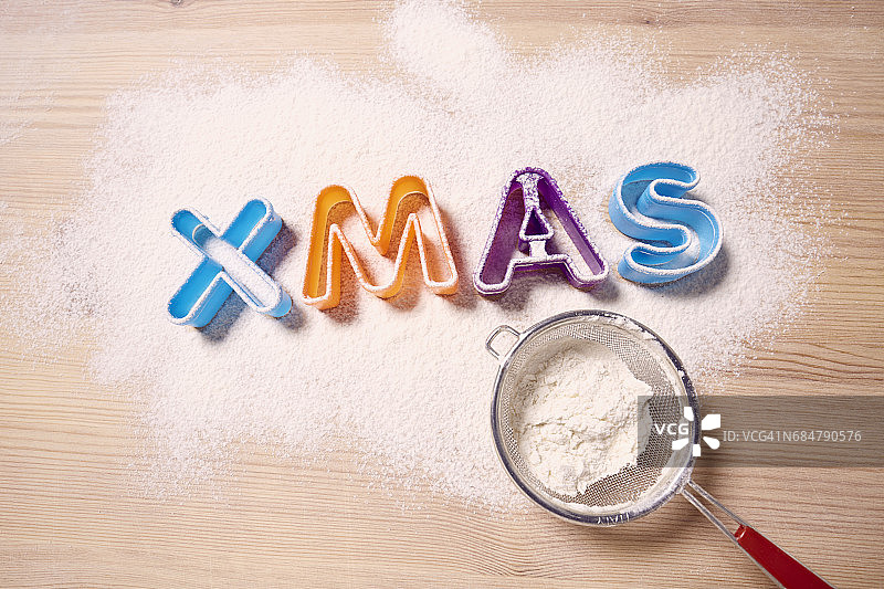 曲奇饼切割器高角度景观图片素材