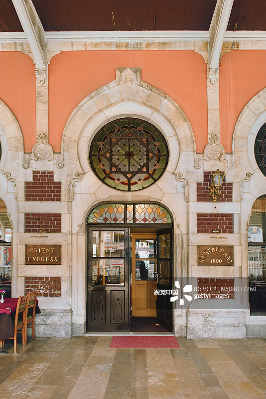 土耳其伊斯坦布尔锡尔凯吉火车站，东方快车终点站图片素材