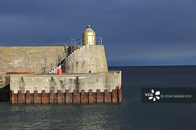 海港防波堤图片素材