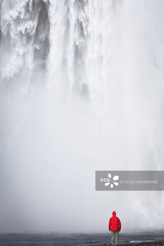 斯科加瀑布图片素材