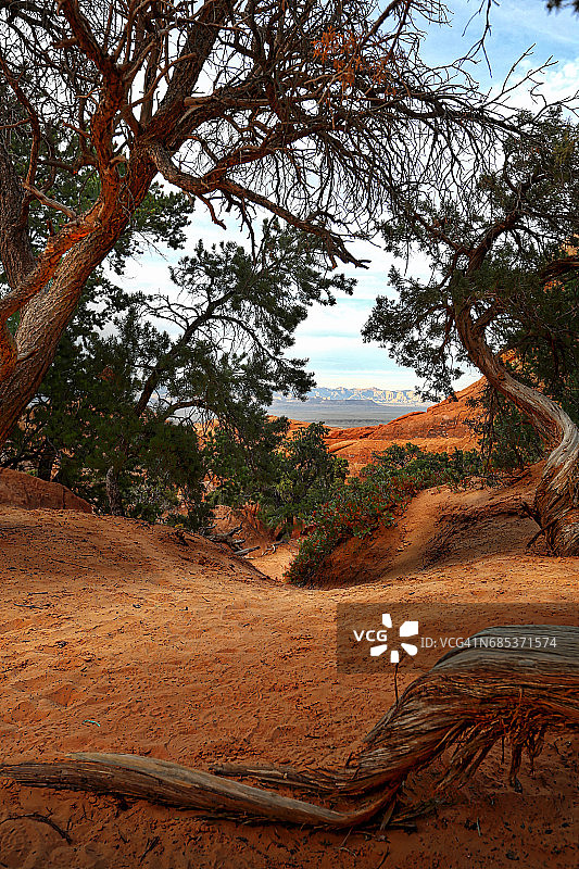 拱门国家公园双O拱门徒步道图片素材