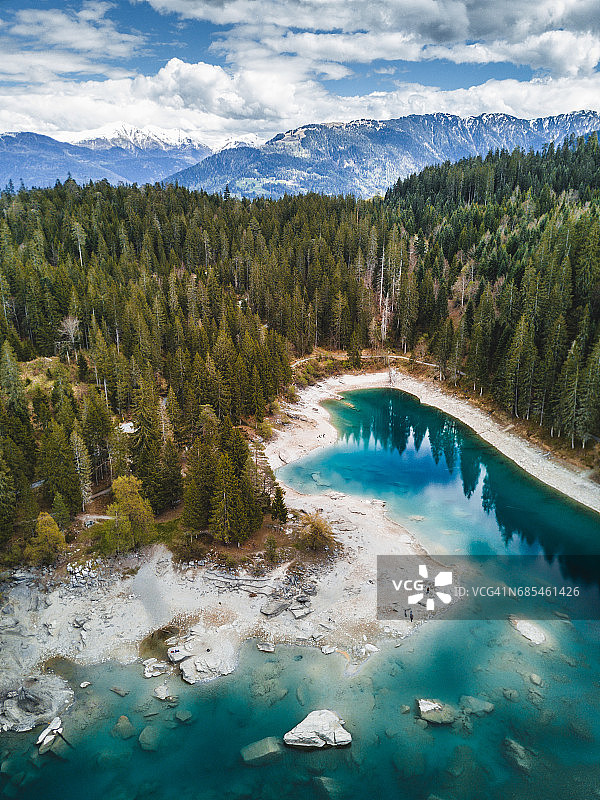瑞士卡劳马赛湖图片素材
