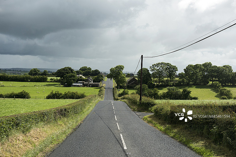 北爱尔兰伦敦德里郡利马瓦迪乡村景色图片素材