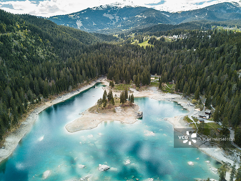 瑞士卡劳马赛湖图片素材