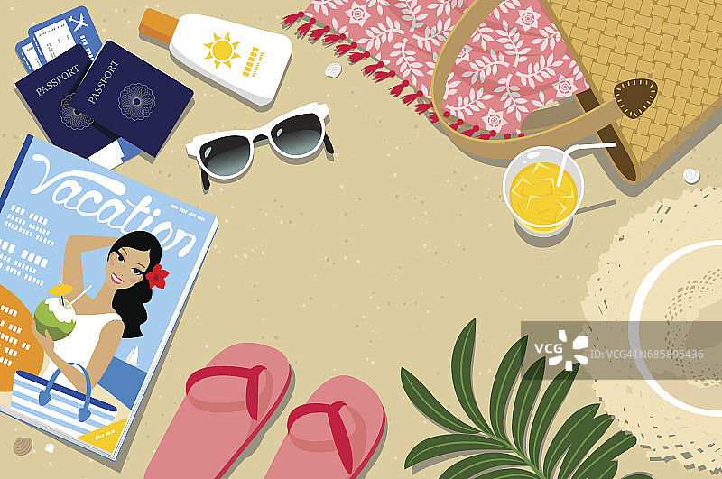 海滩静物图片素材