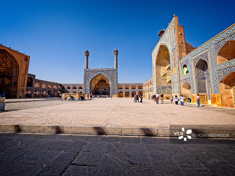 伊朗伊斯法罕聚礼清真寺全景（2017年4月26日）图片素材