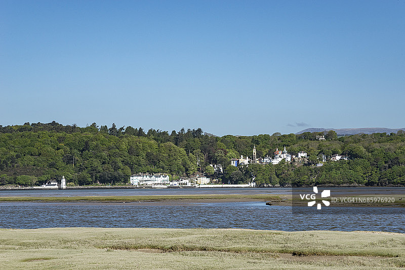 从哈莱克湿地观看梅丽昂港图片素材