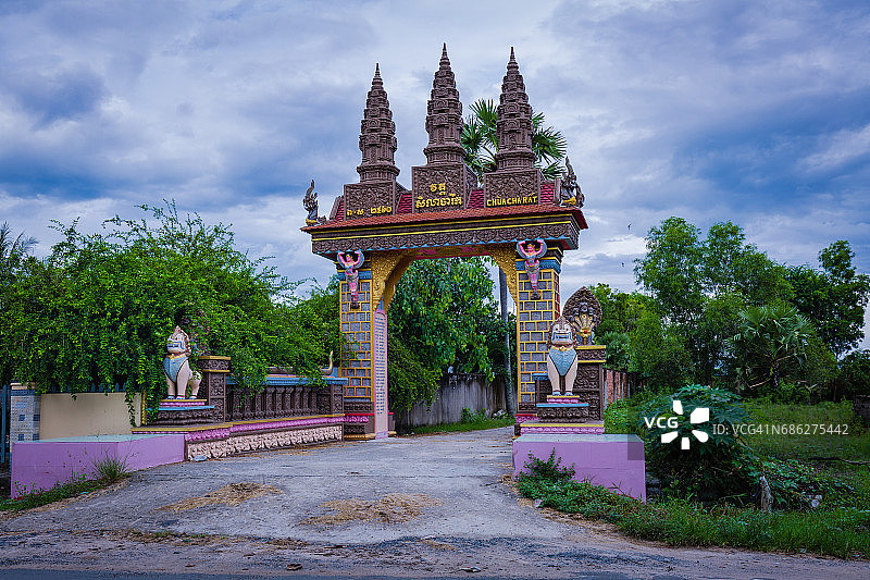 安江寺庙大门图片素材