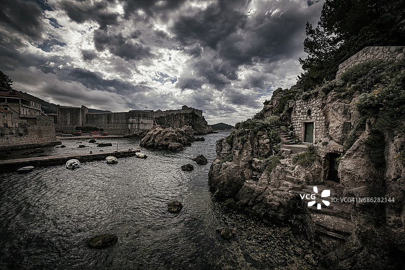 杜布罗夫尼克西港图片素材