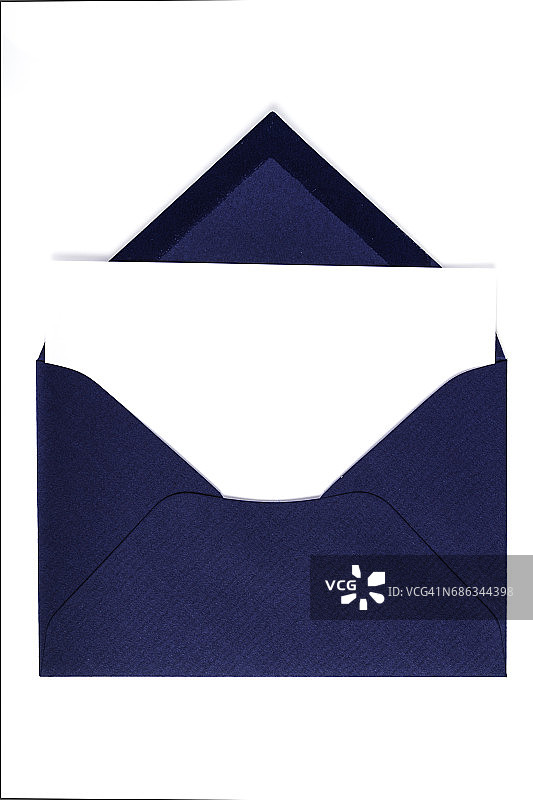 蓝色信封图片素材