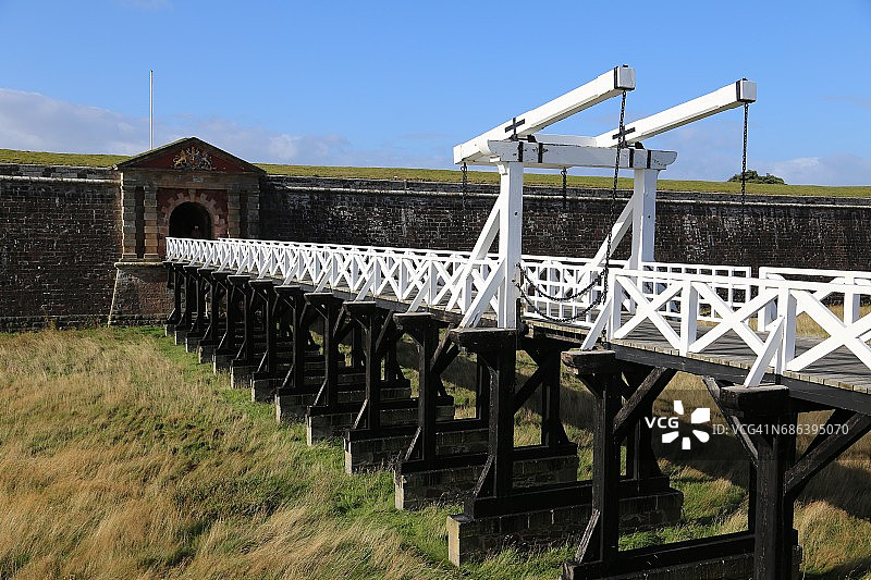乔治堡的折叠桥图片素材