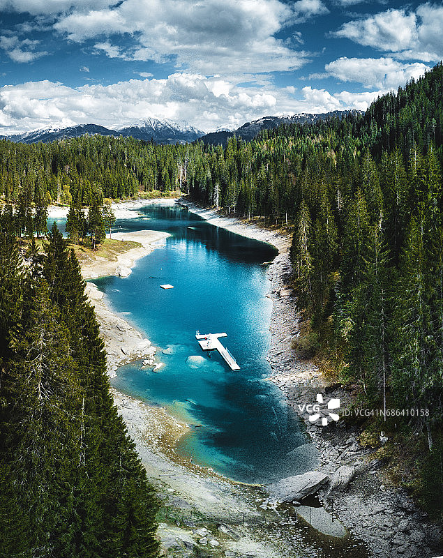 瑞士卡劳马赛湖图片素材