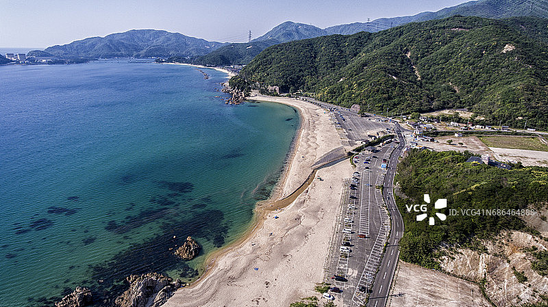 日本海高角度景观图片素材