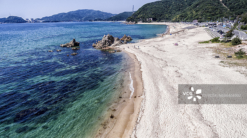 日本海高角度景观图片素材