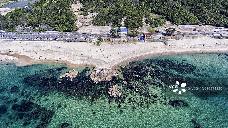 日本海高角度景观图片素材