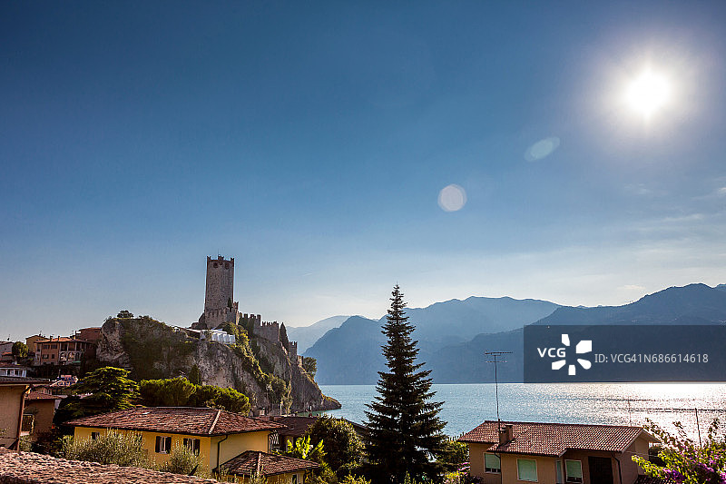 意大利加尔达湖马尔切西内古堡图片素材