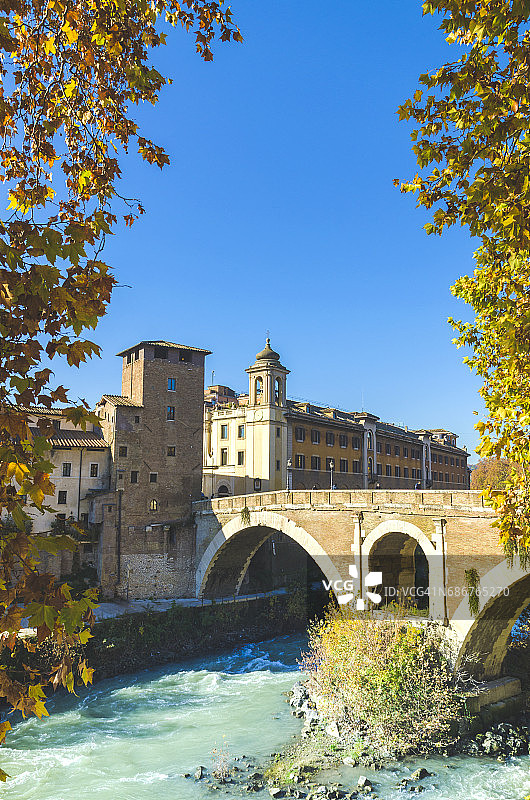 意大利罗马的提贝里纳岛图片素材