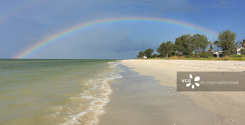 萨尼贝尔岛彩虹图片素材