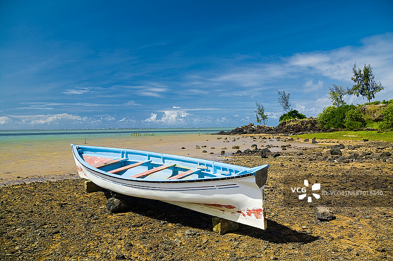 罗德里格斯岛，毛里求斯共和国的牡蛎湾图片素材