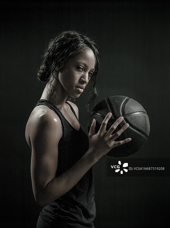 女篮球运动员图片素材