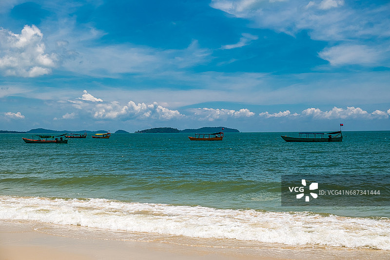 柬埔寨西哈努克市海滩图片素材